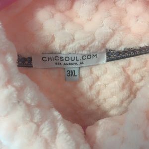 Pink Sherpa pullover